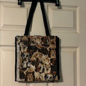 Dog Print Tote Bag. New/no use.